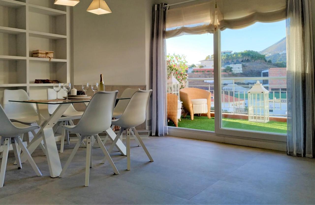 Pena Beach 3 Bedroom Duplex, Bbq, Pool, Sea Views, Benalmádena Eksteriør bilde
